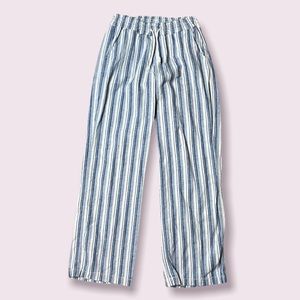 Cali 1850 Linen Rayon Blend Stripped Pants